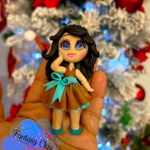 Clay cute dolls handmade!!!